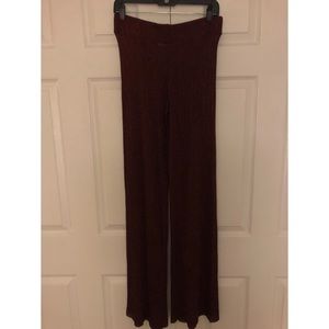 Zara knit metallic thread pants